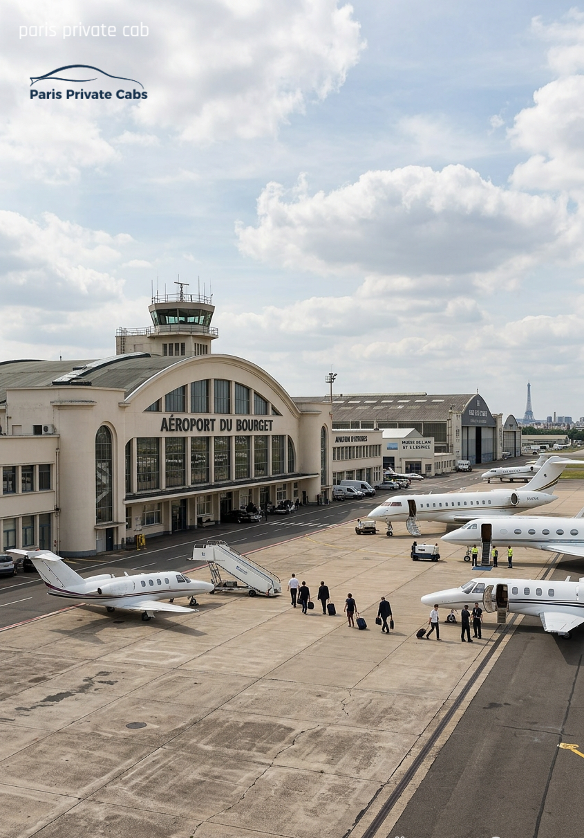 le bourget airport paris private cab