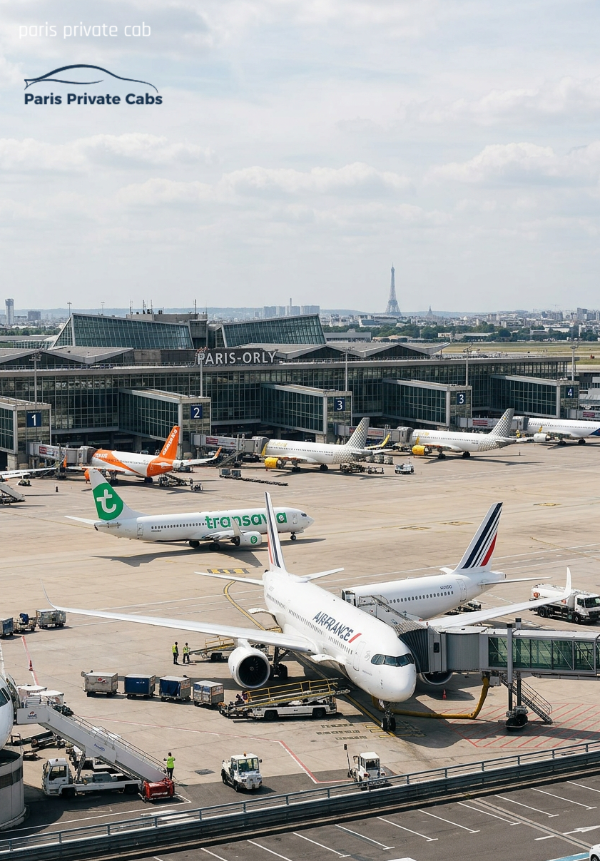 orly airport paris private cab